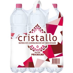 Cristallo rot mit Kohlensäure 1.5L (SP6) EW PET