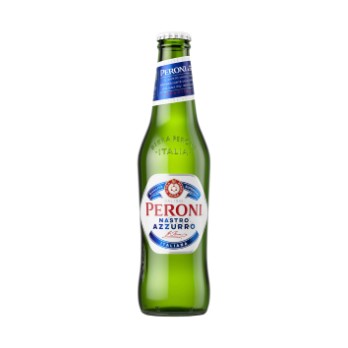 Peroni Nastro Azzurro Beer 6x4er EW Glas