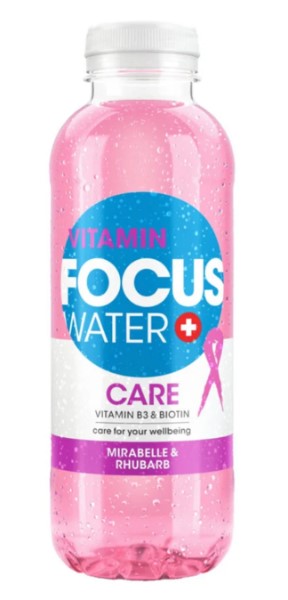 Focuswater Care Mirabella & Rhabarber 5dl (K4x6) EW PET