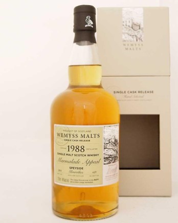 Glenrothes Marmalade Appeal 1988 Wemyss Whisky
