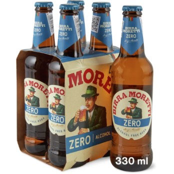 Moretti Birra Zero 33cl (K4x6) EW Glas