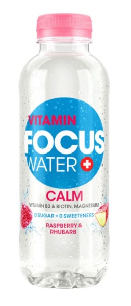 Focuswater Calm Rhabarber & Himbeere 5dl (K4x6) EW PET