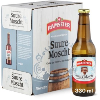 Ramseier Suure Moscht alkoholfrei 33cl (K6) EW Glas