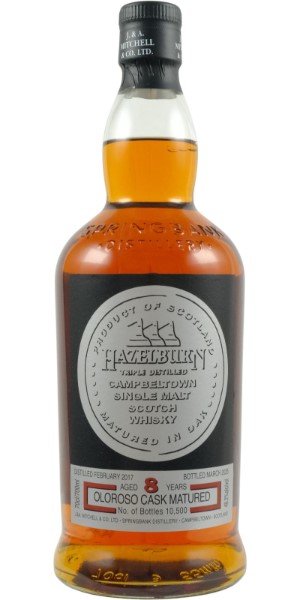 Hazelburn 8 Years  Oloroso Sherry Wood Sinlge Malt Scotch Whisky