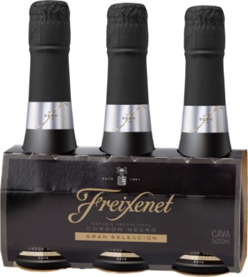 Cava DO Seco Cordon Negro Freixenet Triopack