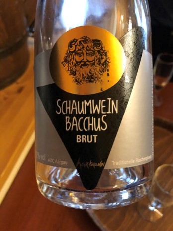 Aargau AOC Schaumwein Brut Bacchus B. Hartmann