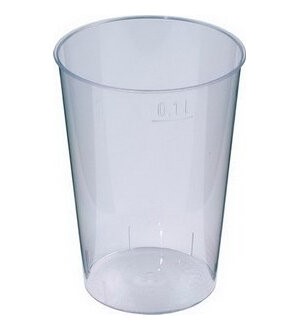 1dl Becher glasklar